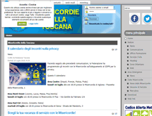 Tablet Screenshot of misericordietoscana.it
